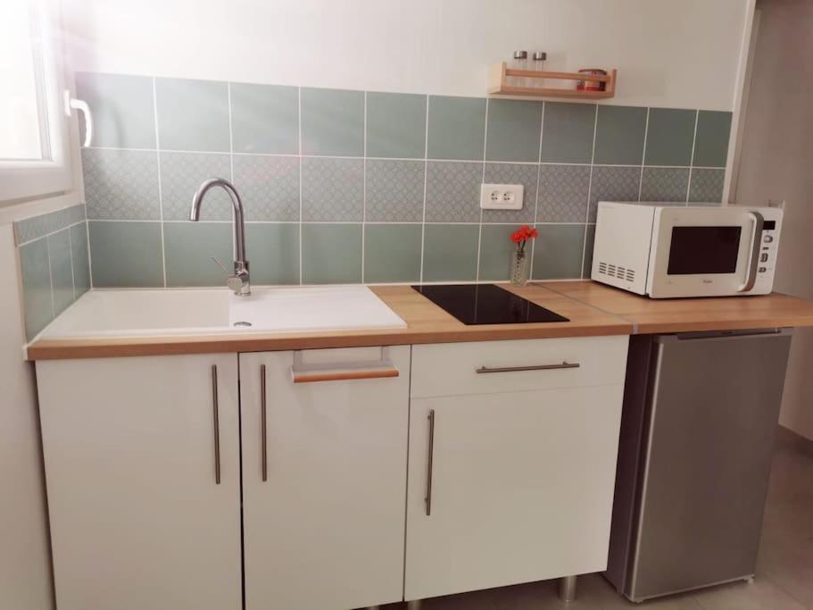 Belle Dependance De 30M2 Avec Terrasse Et Jardin Daire Villeneuve-lès-Avignon Dış mekan fotoğraf